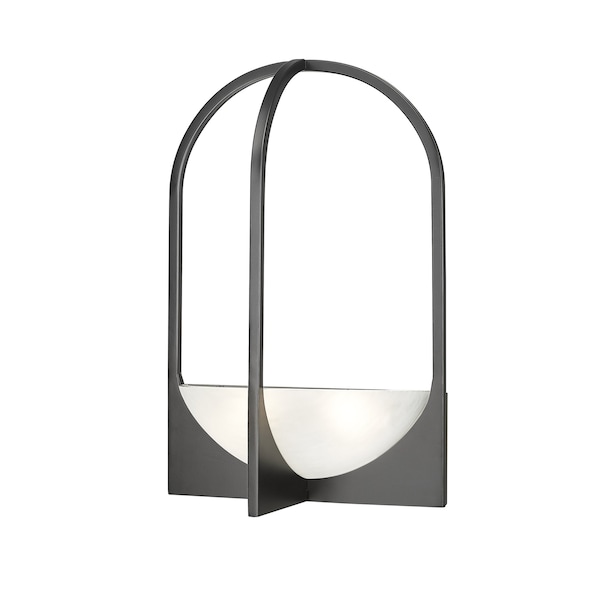Z-Lite Devon Wall Sconce, 2-Light, 12 In.W x 6 In.L x 18 In.H, Matte Black/Sand Blast 1947-2S-MB - main